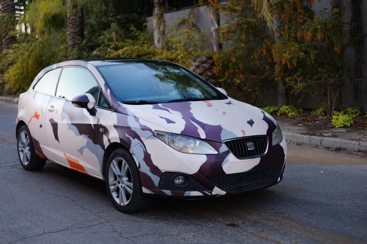 Painted car