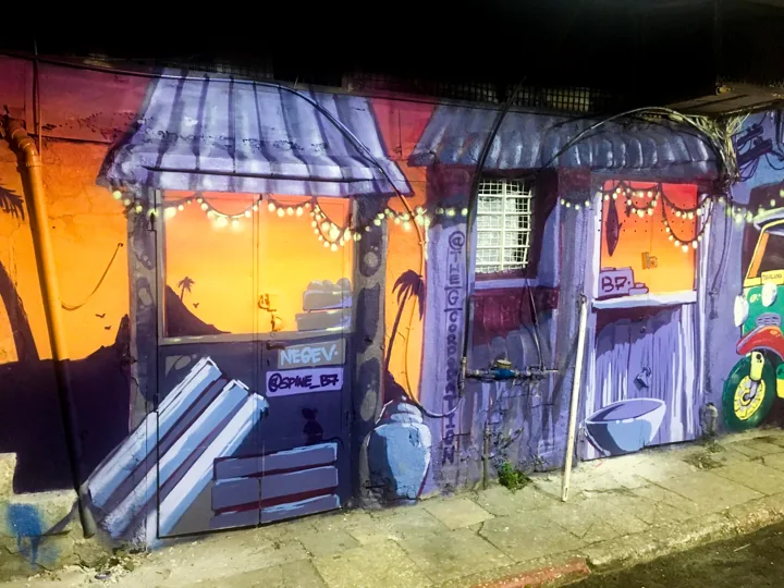 Painted shopfront