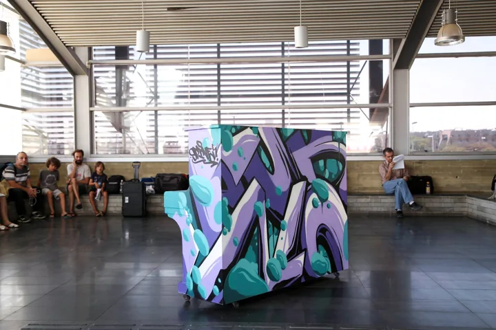 Painted piano