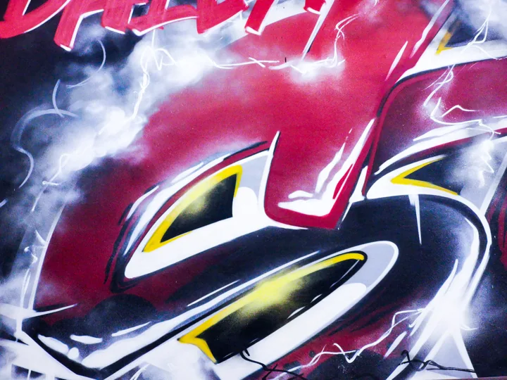Lightning lettering