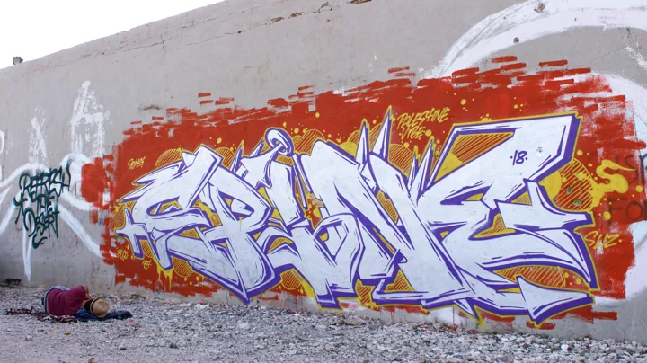 Pale lettering