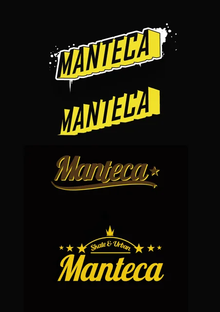 Manteca · lettering studies
