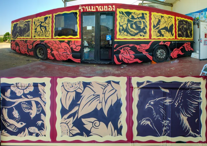 Be’er Milka · painted bus
