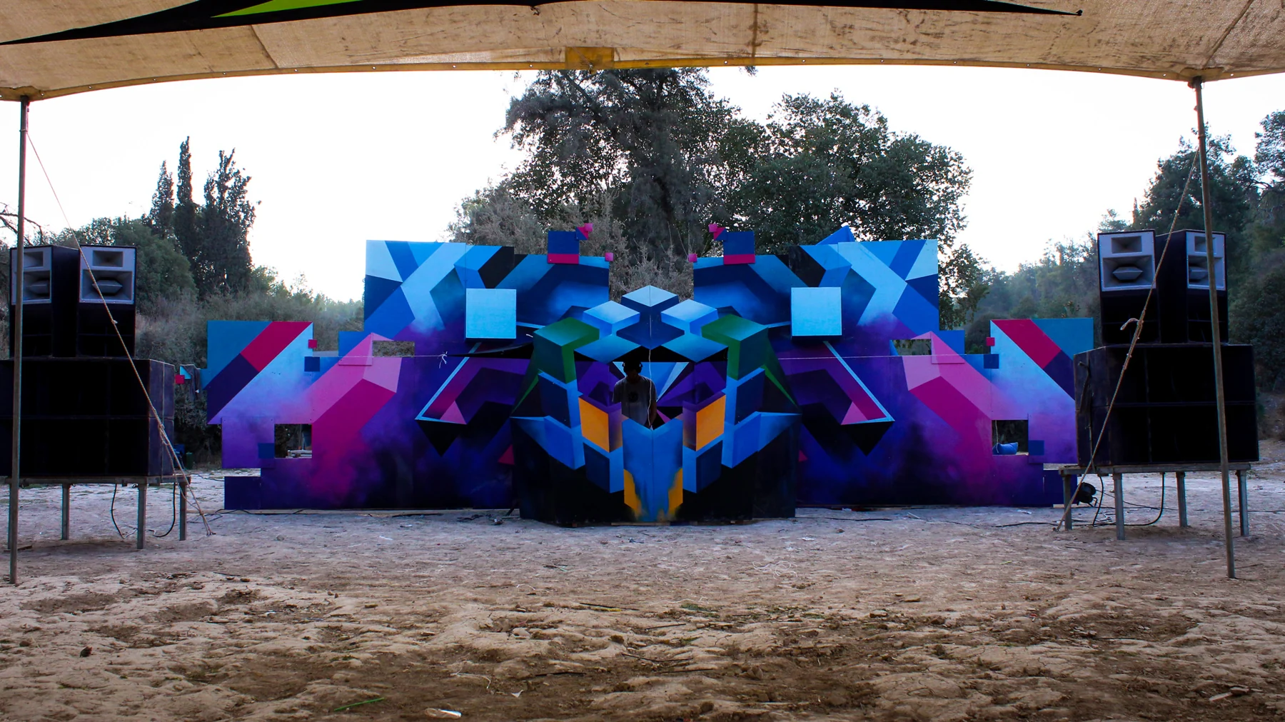 Pixelgram · stage installation