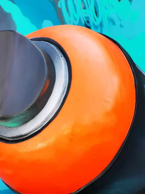 The spray-can installation · Photograph 3